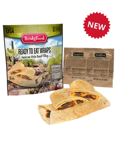 Mexican Style Beef Taco 3 Pack - Bridgford MRE Ready To Eat Meal
