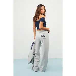 LA Hearts Women's Heather Grey LA Baggy Sweatpants