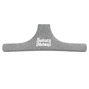 Boob sweat absorber - "AllTheThings Sweatparator" in color Heather Grey. Comfortable boob sweat absorbing insert for your bra, sports bra, and bralette. Use for exercise, hot flashes, breastfeeding, and everything in between.