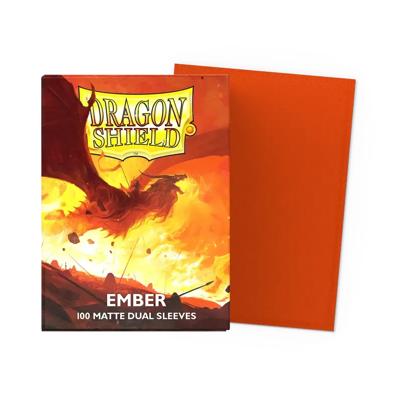 Dragon Shield Ember Matte Dual Trading Card Sleeves