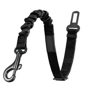 Car Seat Belt Dog Leash, Length Adjustable Pet Safety Leash, Car Safety Leash, Dog Traction Rope, Car Interior Accessories