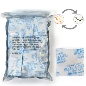 100 Packs 3 Gram Silica Gel Desiccant Packets Moisture Absorber Drying Bags Silica Gel Beads