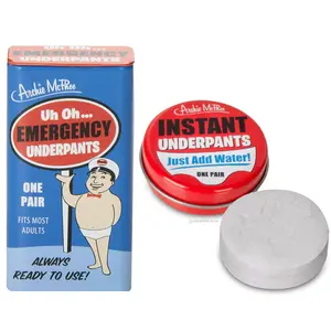1 Emergency Underpants + 1 Instant Undies ~ COMBO SET - Archie McPhee Unisex Comfort
