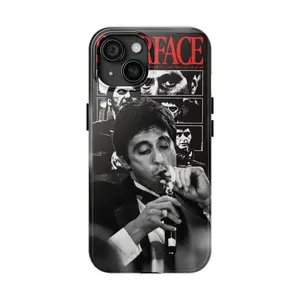 Tony Motana Phone Case, ScarFace Phone Case for iPhone 17,16,15,14,13,12,11,Pro,Max,Plus Phone Cover, Designed to Be Anti-Fall