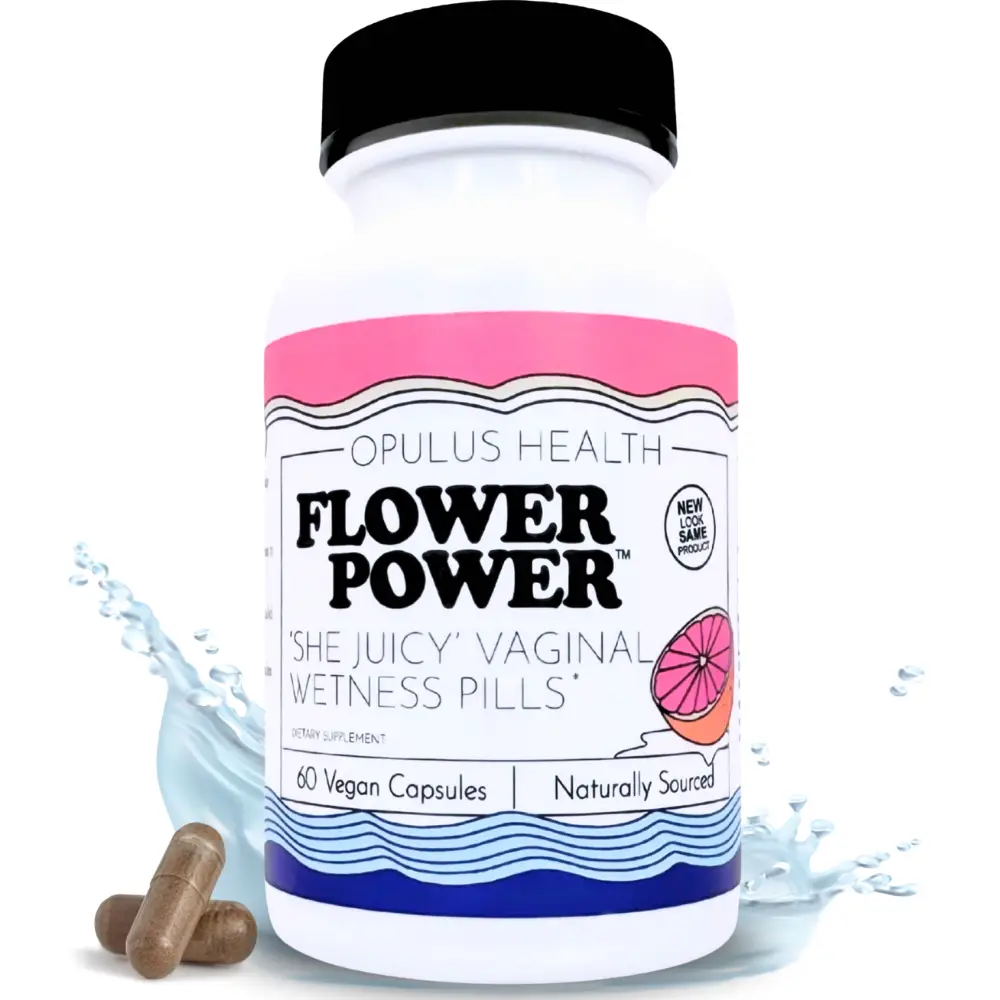 Flower Power 'She Juicy' Moisture Capsules for Women - Intimate Wetness Capsules Supplement Healthcare