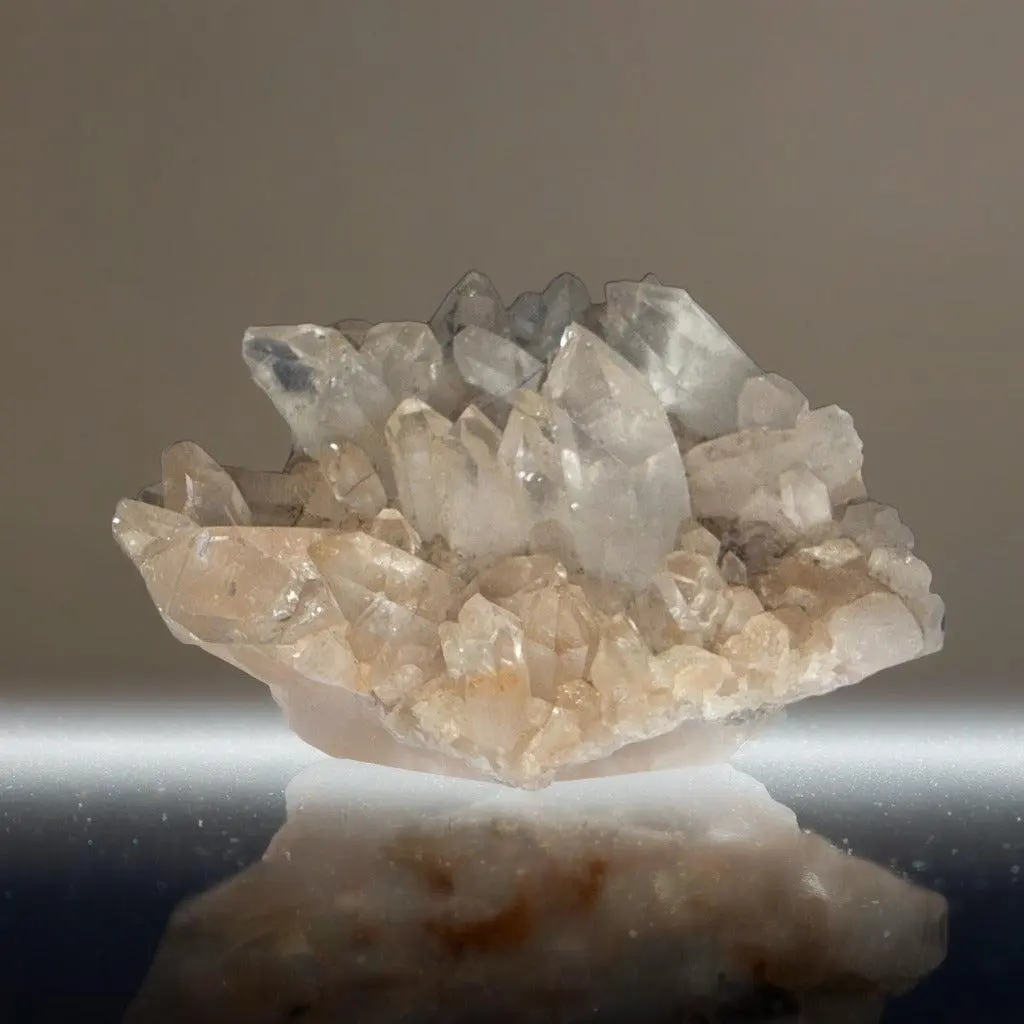 Arkansas Clear Quartz Cluster — Multi-Point Formation (Mount Ida, USA Mined)