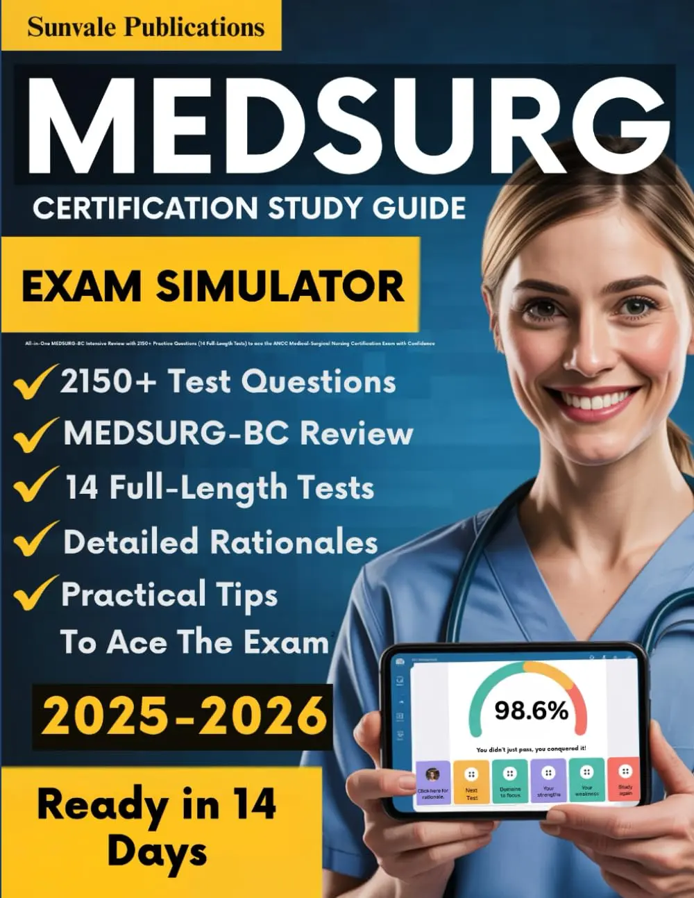 Med Surg Certification Study Guide: All-in-One MEDSURG-BC Intensive Review with 2150+ Practice Questions