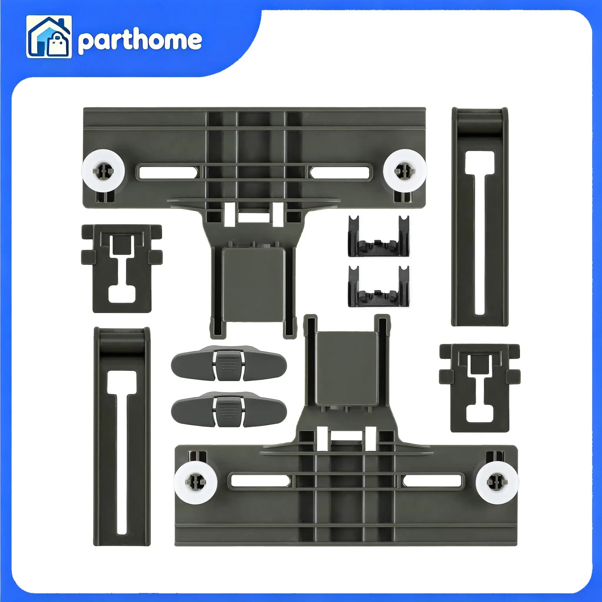 10-Pcs W10350375 Dishwasher Top Rack Adjuster, Compatible For Whirlpool, Kenmore Household Appliance Parts homeessentials