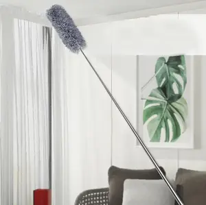 1pc, Ceiling Mop, Dust Removal Mop, Flexible Rotating Floor Mop,  Wet And Dry Dual-use Mop, Floor Wall Tile Glass Window Car Cleaning Mop, Cleaning Supplies, Cleaning Tool Adjustable Household Household Extendable Cleaner Microfiber Duster Duster Brush