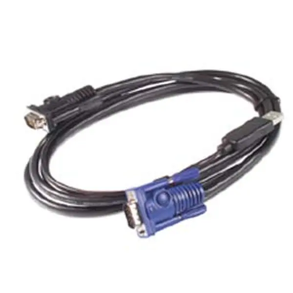 APC AP5253 6-USB KVM Cable - 6 ft, High-Density Multi-Control Cable for KVM Switches, Control Desktops, Servers, 2 Years Warranty