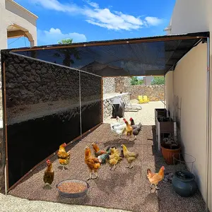[2026 Upgraded]Heavy Duty Sun Protection Net, 90% Shade Cover with Grommets for Chicken Coop Porch Garden Kennel