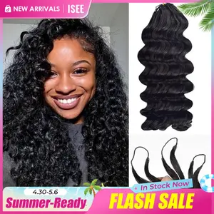 ISEE HAIR Loose Deep Crochet Human Hair for Boho Braid Styles Miracle Knots Soft Lightweight Vacation Hair Natural Texture Easy Maintenance Low Effort Style Summer Vibe, Lightweight Hair  #ISEECrochetNewArrivals #SummerVibes,summervibes