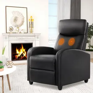 HomeSquad Recliner Chair for Living Room, Massage Recliner Chair Winback Single Sofa Home Theater Chairs Adjustable Modern Reclining Chair with Padded Seat Backrest for Adults