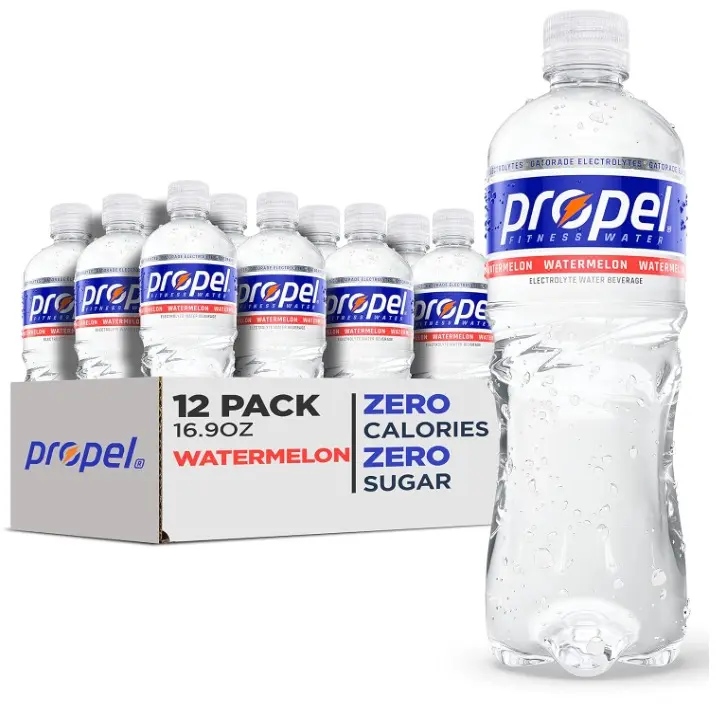 Propel, Watermelon, Zero Calorie Sports Drinking Water with Electrolytes and Vitamins C&E, 16.9 Fl Oz (Pack of 12)