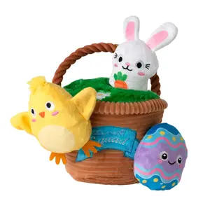 Easter Egg Hunt Squad Hide N Seek Interactive Plush Dog Toy Set - 4 Pc