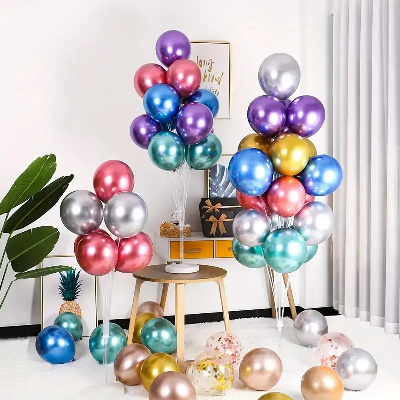 Luxury 160cm Tabletop Balloon Arch Stand Kit, Festive Party Decoration Supplies for Birthday, Wedding