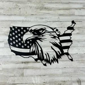 United States of America flag with eagle.