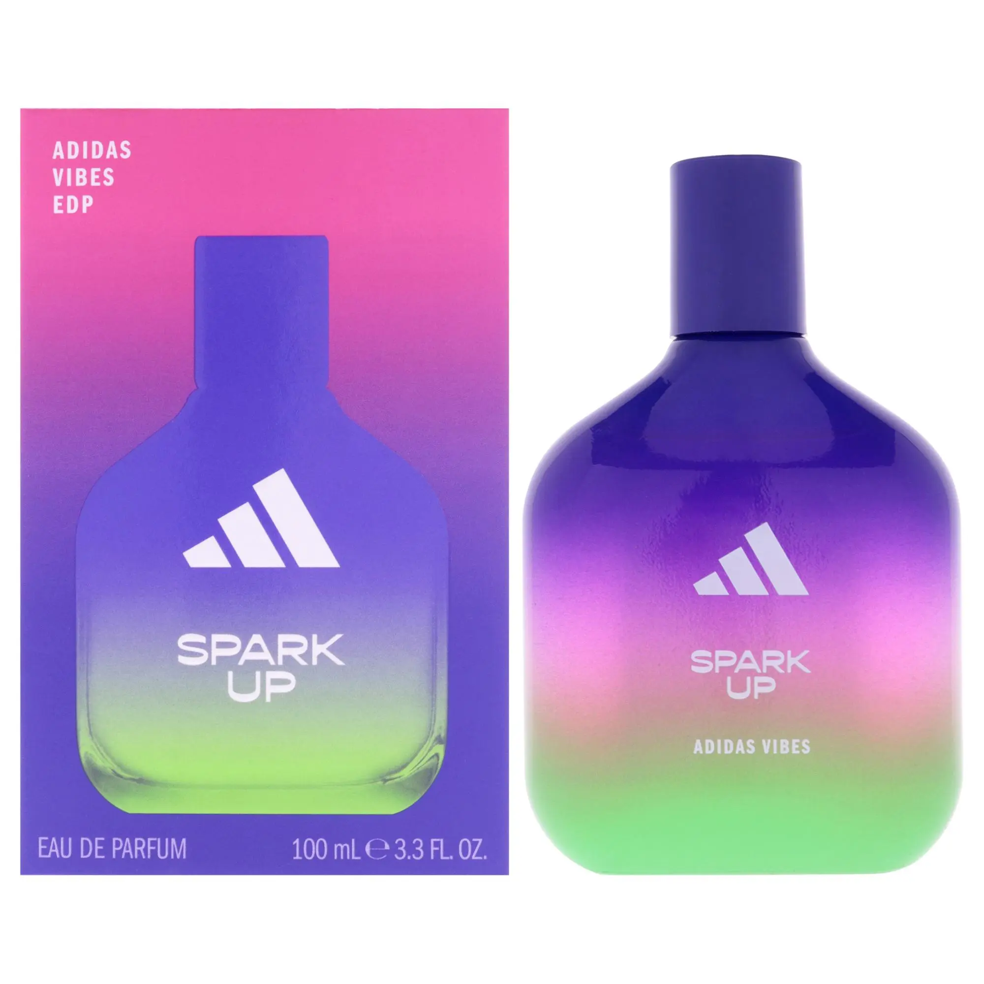 Adidas Vibes - Spark Up by Adidas for Unisex - 3.3 oz EDP Spray, Spray Bottle, Spritzing Unisex Fragrance