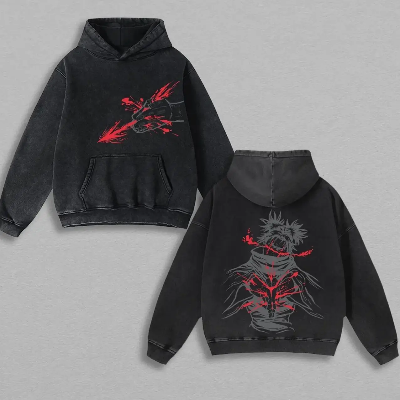 Choso Kamo Hoodie – JJK Merch Clothing Washed Cotton Hoodie. Premium oversized fit with vintage wash featuring Choso’s cursed technique. A must-have for Jujutsu Kaisen anime fans and streetwear lovers 2CA