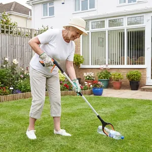 Foldable Extendable Garbage Picker Tool, Multi-Purpose Light Object Grabber, Leaf Clamp Rod, Home Cleaning Gardening Tool