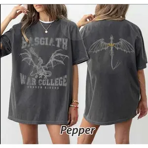 Fourth Wing Double-Sided T-Shirt/ Sweatshirt, Basgiath War College Shirt, Dragon Rider Shirt, Bookish Shirt