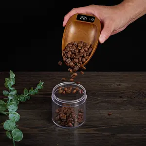 Rechargeable Mini Coffee Scale, Precision 200g/0.1g, Portable Digital Kitchen Scale for Espresso and Pour-Over, Backlit LCD Display, Digital Weighing Machine