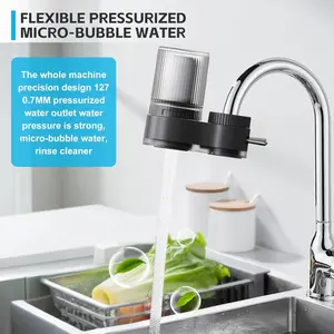 A Sink Faucet Water Purifier, Water Filter, Activated Carbon Faucet Water Purifier Can Remove Chlorine, Water Stains, Heavy Metals And Odors, Suitable for Home Kitchens And Bathrooms, Can Be Disassembled for Cleaning, Including Multiple Adapter Sizes
