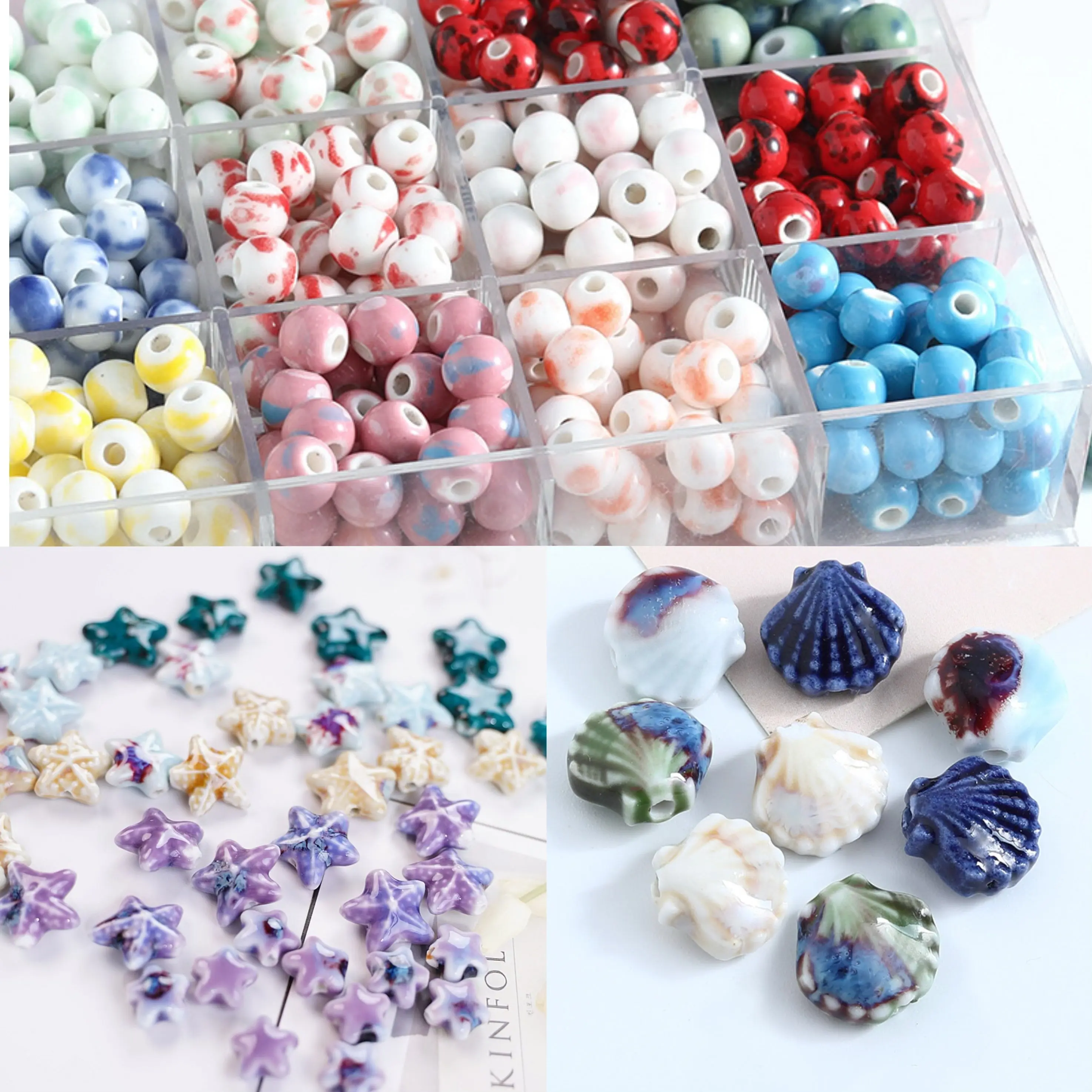 Mix Ceramic Beads- A15 Mix Ceramic Beads- A15