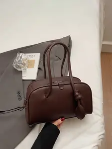 1pc Women's Fashionable Minimalist Casual Retro Solid-Color Shoulder Bag Elegant Commuter Bag Perfect for Daily Commuting, Shopping, Dates, Gifting, Work, School Versatile Essential Shoulder Bag for Women