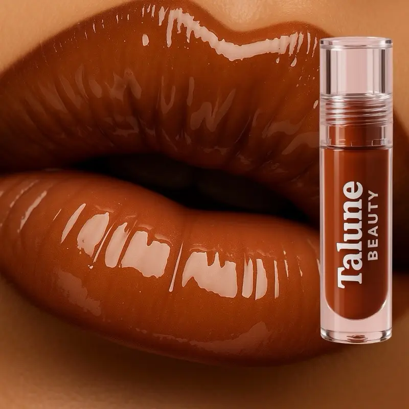 Talune Beauty Espresso Drip Lip Gloss – Chocolate Brown Lip Gloss, Pigmented, Nude Gloss, High Shine, Long Lasting, Non-Sticky, Moisturizing, Hydrating Glossy Makeup Lipstick Moisturizer Hydrate Moisture Cosmetic