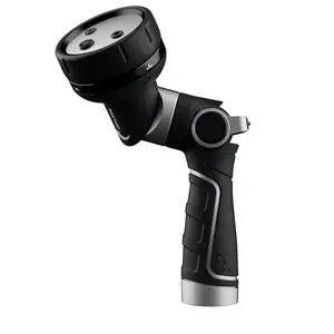 RESTMO 2-IN-1 Garden Hose Nozzle Heavy Duty Metal Water Hose Nozzle with 4 Spray Patterns Magic Twist Nozzle for Precision & Sprinkler Modes,SummerVIibes