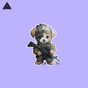 Tactical Yorkshire Terrier Sticker || vinyl sticker, water bottle sticker, tumbler stickers, laptop decals, waterproof sticker, tactical stickers Stickermule hydro flask Decor Decorative