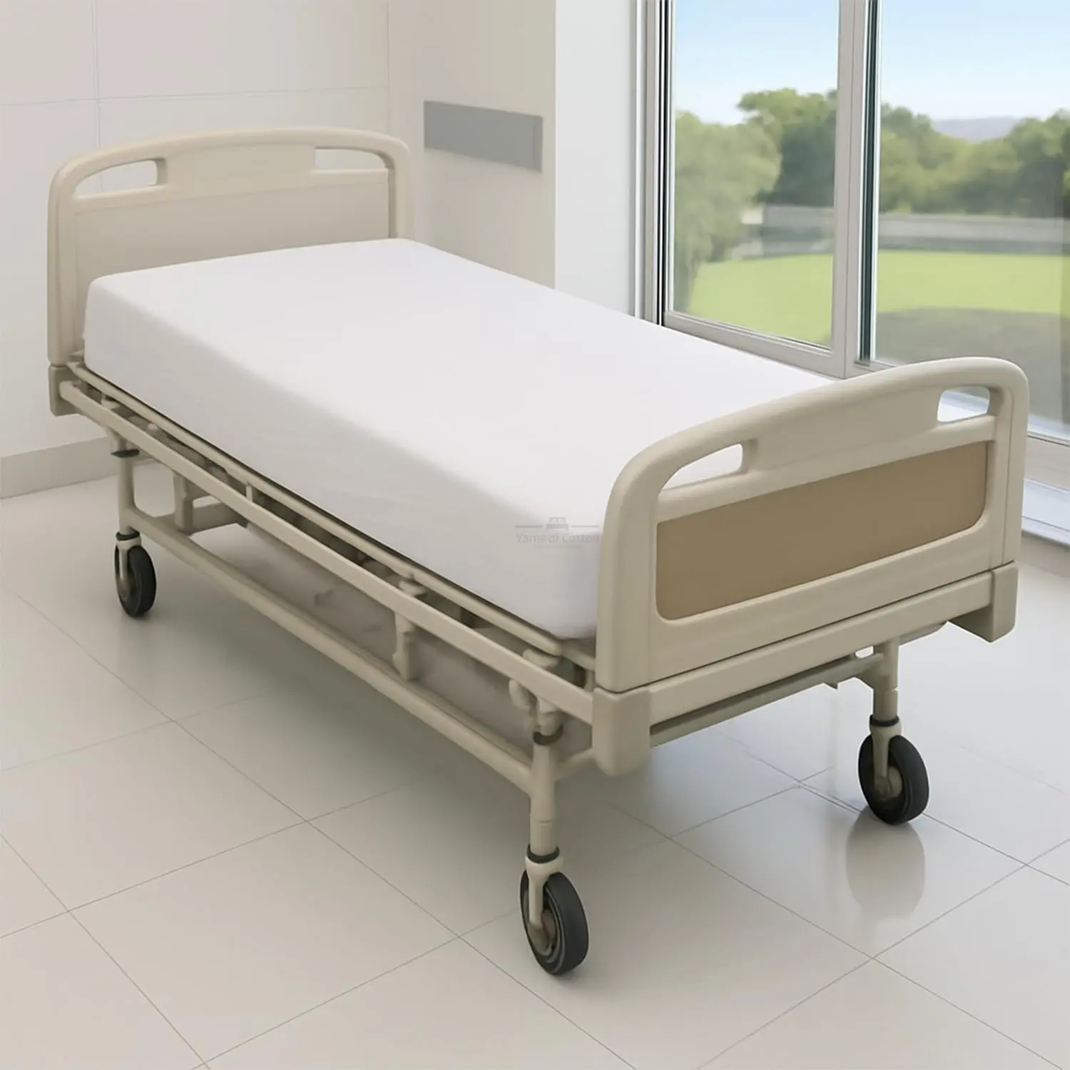 2 Pack Microfiber Fitted Hospital Bed Sheets (White, 36" x 80" x 8") | Soft Hospital Fitted Sheet - Hospital Bed Fitted Sheets