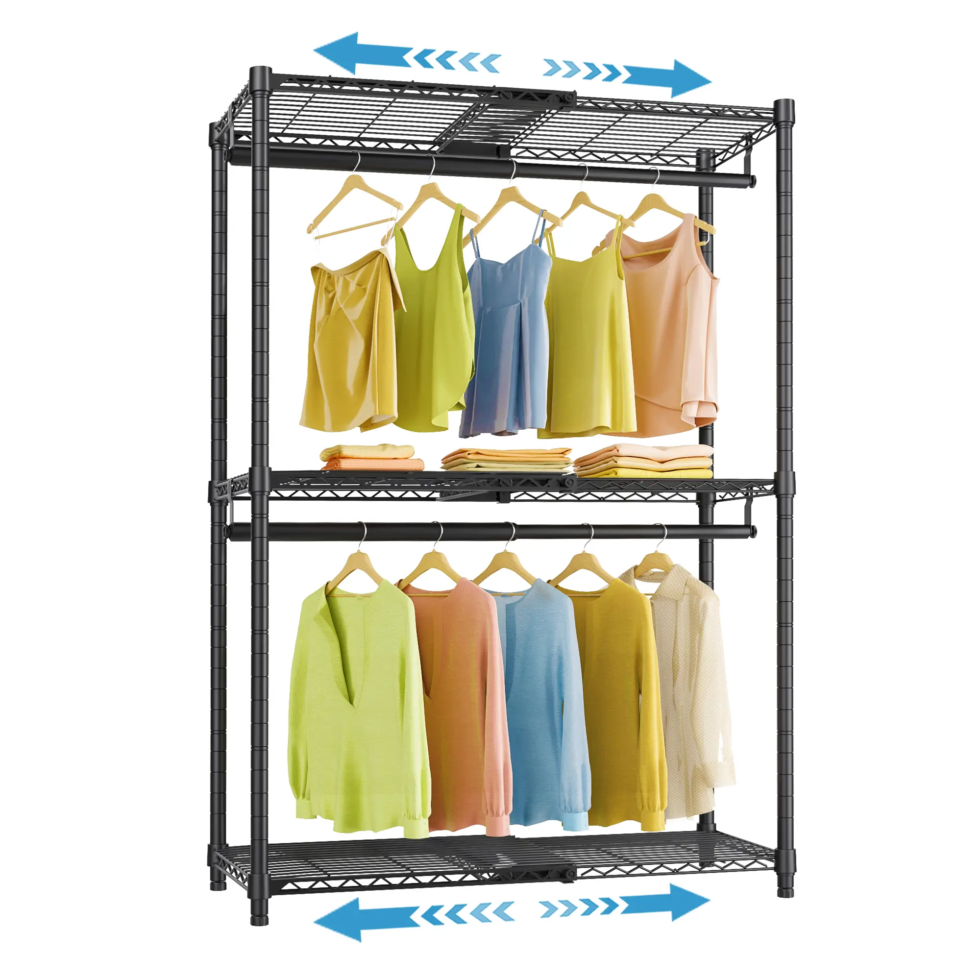 VIPEK X1 Metal Expandable Closet Storage Rack, Freestanding Adjustable Shelf Rack with Hangable Rods (2'-3'5" Range), Ideal for Small Room Ideas VIPEK X1 Metal Expandable Closet Storage Rack, Freestanding Adjustable Shelf Rack with Hangable Rods (2'-3'5" Range), Ideal for Small Room Ideas