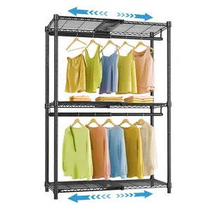 VIPEK X1 Expandable Closet Organizer, Flexible Freestanding Clothing Rack Range from 2' to 3'5" for Hanging Clothes with Adjustable Shelves & Rods