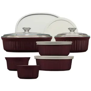 CorningWare® French Colors 12-piece Bakeware Set, Cabernet