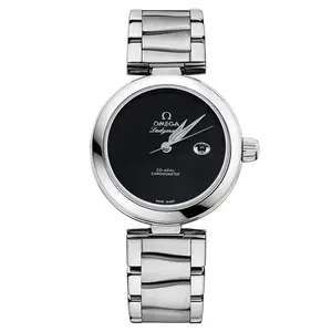 OMEGA De Ville Ladymatic 34mm Women’s Watch 425.30.34.20.01.001 – Black Dial, Automatic, Stainless Steel WHP036849 Joyce