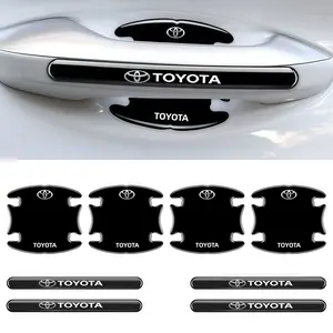 4/8 Pcs Car Door Handle Bowl Anti-Collision Stickers For Toyota Prius Auris