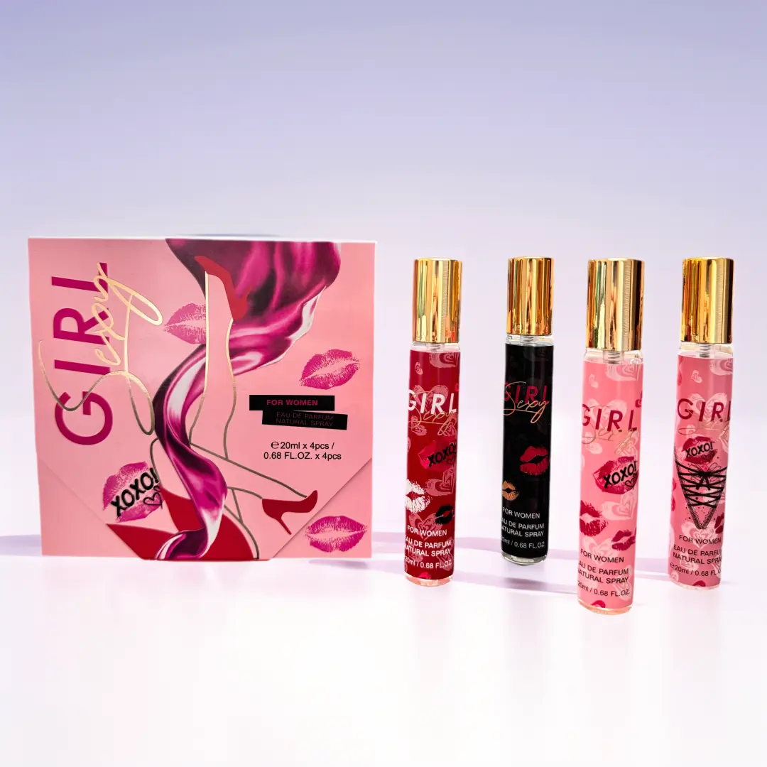 Perfume set - Fragrance for women,Floral and Fruity - Thanksgiving Christmas Gift Set - 20 ml*4 (0.68*4 fl. Oz)