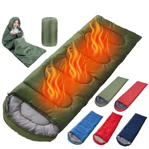 Lightweight Camping Sleeping Bag, Warm Envelope Sleeping Bag, Portable Sleeping Bag for Outdoor Emergency Evacuation, Camping & Hiking Equipment, Camping Accessories