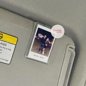 Personalized Photo Car Visor Clip: Couples Gift