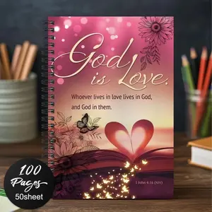 Floral Butterfly Spiral Notebook, Inspiring Prayer Journal, Colorful Diary Gift for Men and Women, Perfect for Crafting, Spiral Bound Notepad