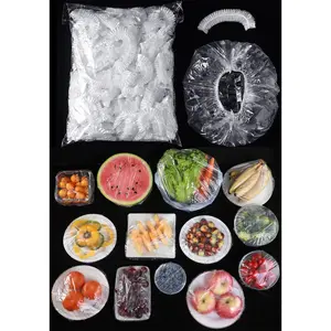 Moher Day Gift 300pcs Reusable Elastic Food Covers - Universal Stretchable Clear Adjustable Plastic Plate & Bowl Covers, Outdoor Fresh Keeping Bags, Kitchen Baking Picnic and Food Storage Bread Proofing Cover.