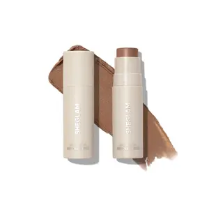 SHEGLAM Snatch 'n' Define Cream Contour Stick Long Lasting Highly Pigmented Sweat Proof Face Bronzer Makeup - Soft Tan
