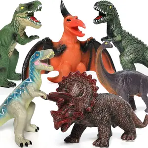 6 Piece Jumbo Dinosaur Toys For Boys And Girls, Large Soft Dinosaur Toys For Dinosaur Lovers - Idea For Dinosaur Party Favors, Birthday,Christmas,Halloween