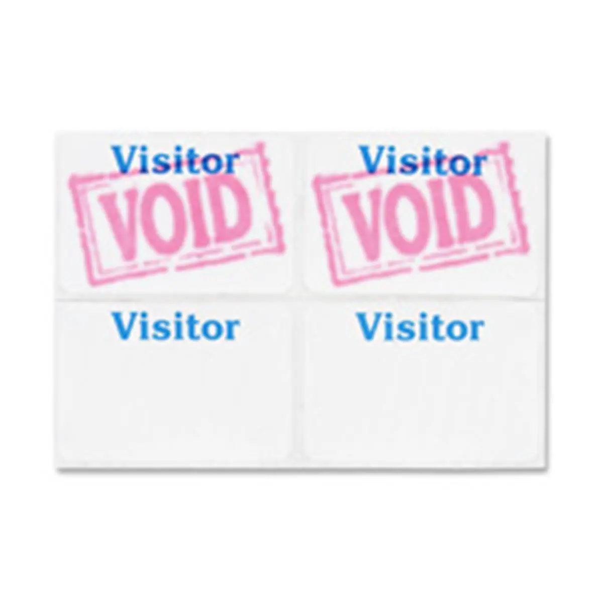 C-Line Products Inc. CLI97005 Self-Expiring Visitor Badge - Self-Adhesive, 3in.x2in., Cost-Effective, 24-Hour Expiry, Highly Visible, Short-Term Visitor Control Identification Badge
