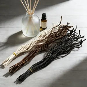 20Pcs/lot Diffuser Stick Long Wavy Rattan Reed Fragrance Diffuser Replacement Refill Air Freshener Stick Accessory Home Fragrance Aromatherapy Scent Diffuser