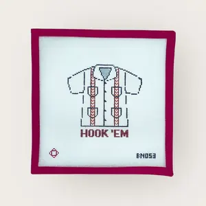 UT Guayabera Needlepoint Ornament Canvas