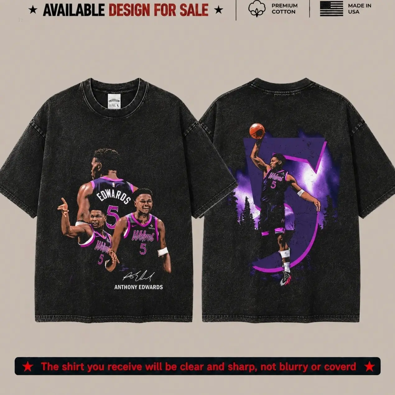 Vintage Washed Basketball Graphic T-Shirt, Oversized Black Sports Tee with Front and Back Print Streetwear