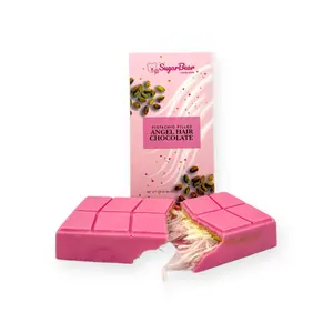 Pistachio Filled Angel Hair Chocolate - 2.9 oz Chocolate Bar Salt Bonbon